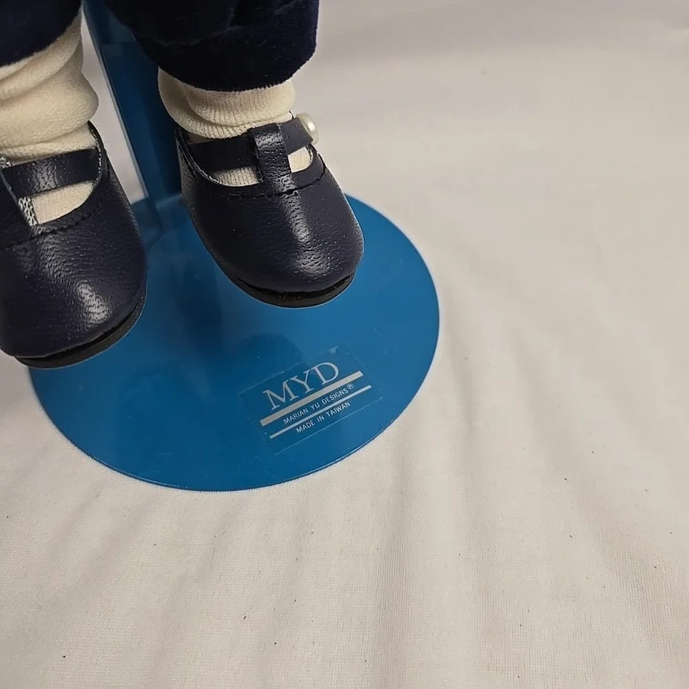 MYD Marian Yu Designs Porcelain Doll‎ With Display Stand